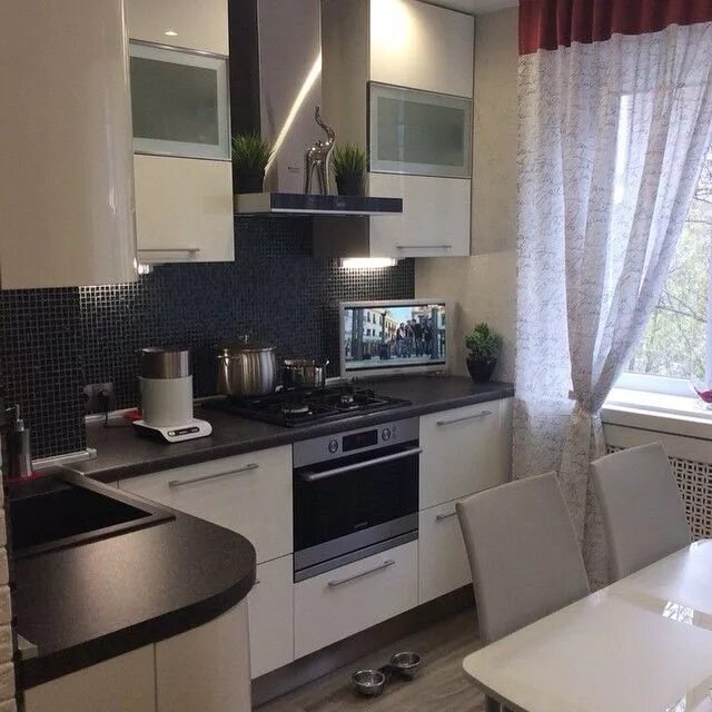 Кухня ремонт дизайн фото Каким образом сделать дизайн интерьера кухни в хрущевке? Смотрите фото дизайна м