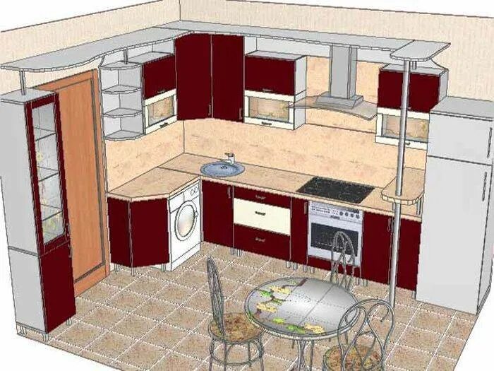 Кухня ремонт планировка Размеры кухонного гарнитура: правила эргономичной планировки