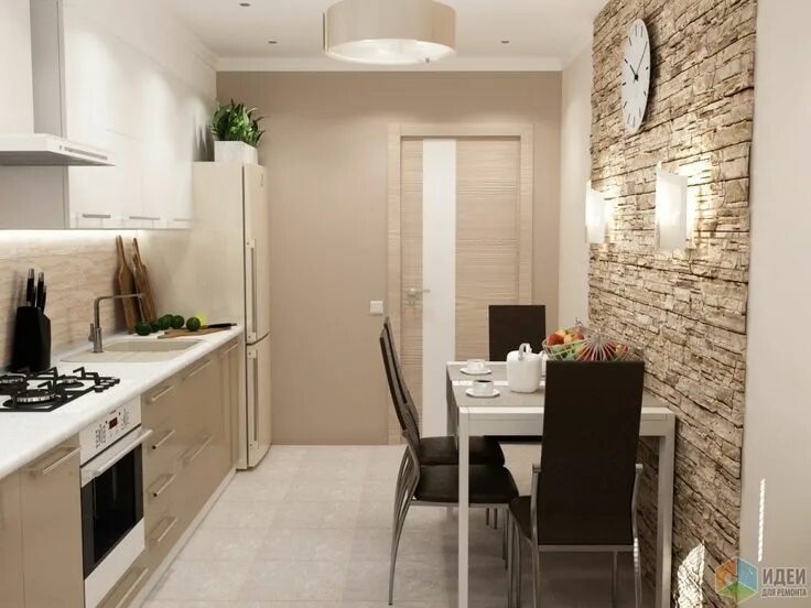 Кухня ремонт стены дизайн фото Вид от окна Küchen essbereich, Haus dekor, Küche