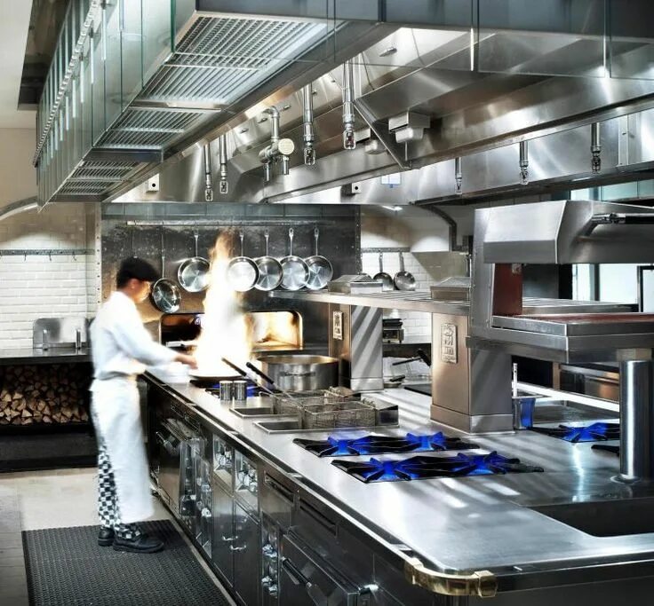 Кухня ресторана фото Molteni professional kitchen Restaurant kitchen design, Restaurant kitchen equip