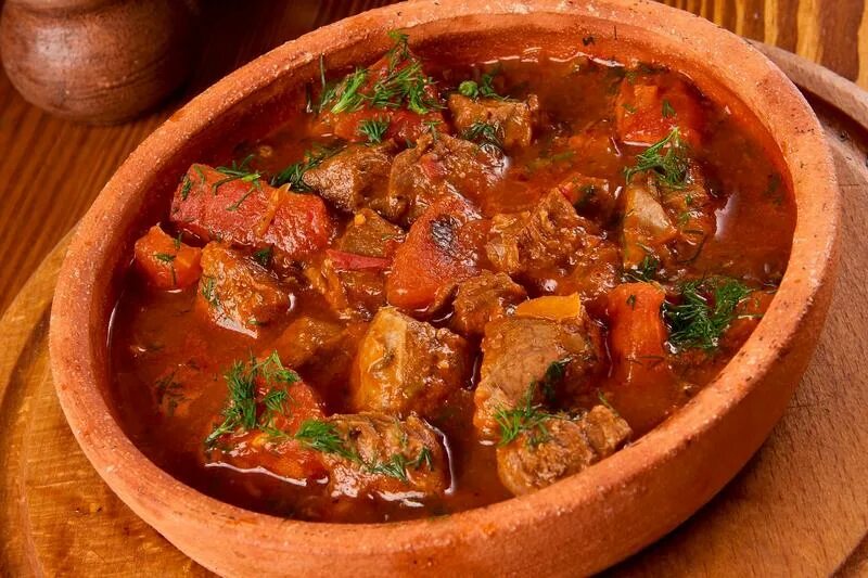 Кухня рецепты блюд с фото Чашушули из говядины на кеце от Кузьминки Москва Единая Служба Заказов Leverans.