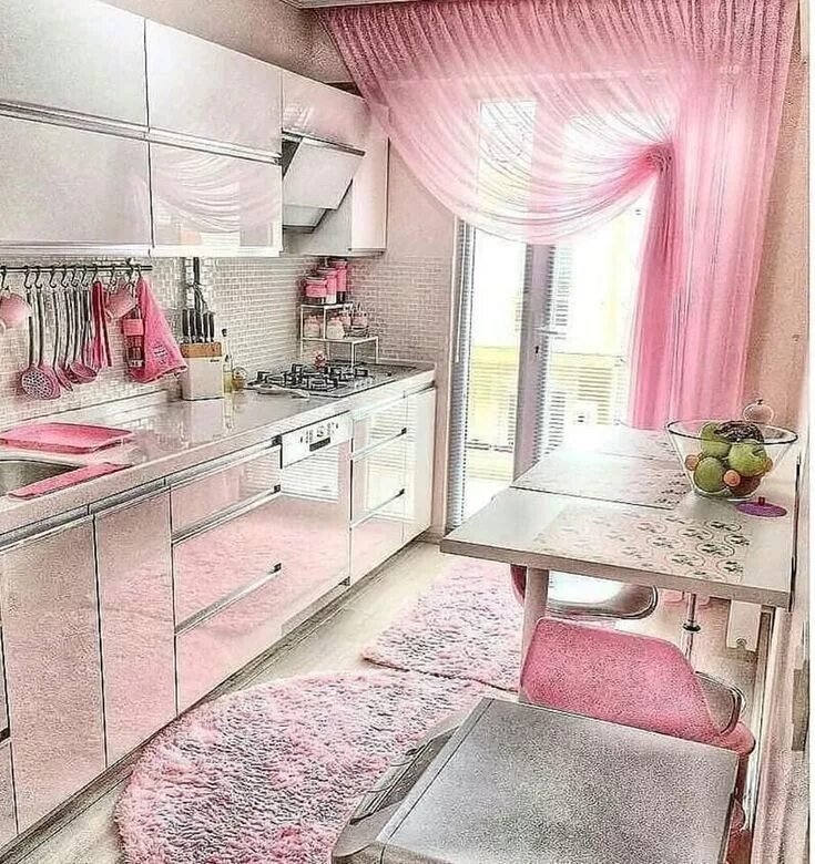 Кухня розовая с серым фото в интерьере Pin by Amanda Parry on Beautiful Shabby Chic & Interior Design Decor, Home decor