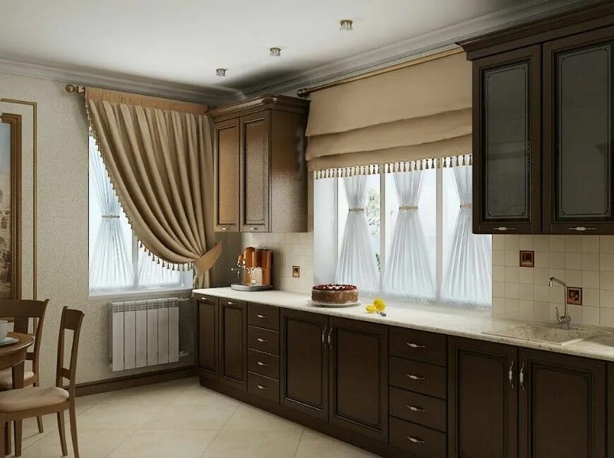 Кухня с 2 окнами дизайн Pin by Ayşe Büşra KÖSEOĞLU on mutfak in 2024 House interior, Home interior desig