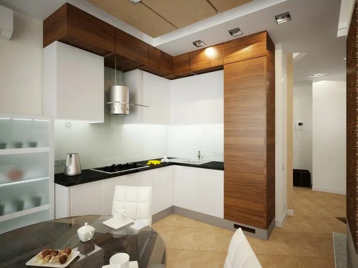 Кухня с антресолями до потолка фото Современный Кухня by Studio M17 Дизайн, Интерьер, Современный дизайн кухни