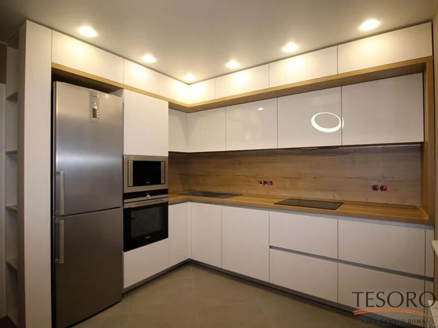Кухня с антресолями до потолка фото Все модели кухонь Тесоро, варианты моделей кухонь