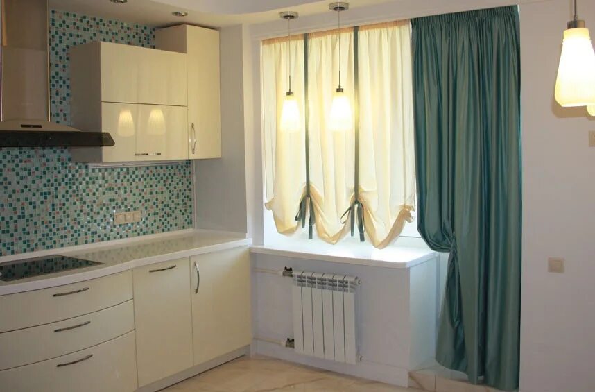 Кухня с балконным окном фото купить современные шторы на кухню - готовые и на заказ в интернет-магазине с дос