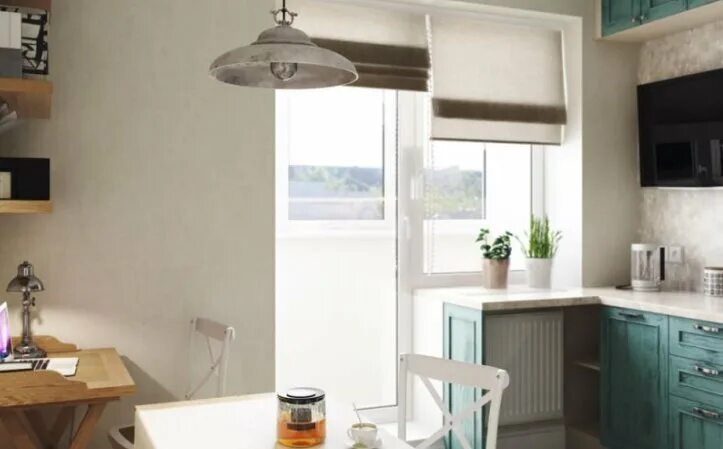 Кухня с балконным окном фото Объединение кухни и балкона - дизайнерские идеи и правила планировки РЕМОНТ КУХН