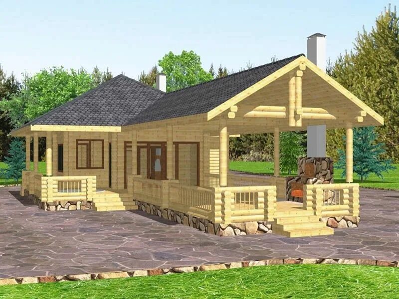 Кухня с баней проекты фото "Летняя Кухня"