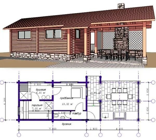Кухня с баней проекты фото Проект бани с барбекю фото - DelaDom.ru