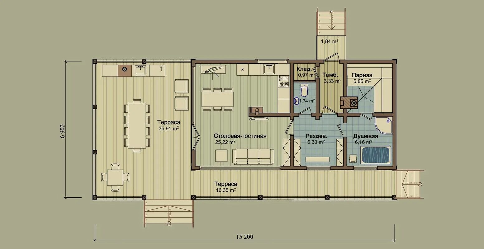 Кухня с баней проекты фото Проект бани с летней кухней - Проекты бань с летней кухней и террасой: планировк