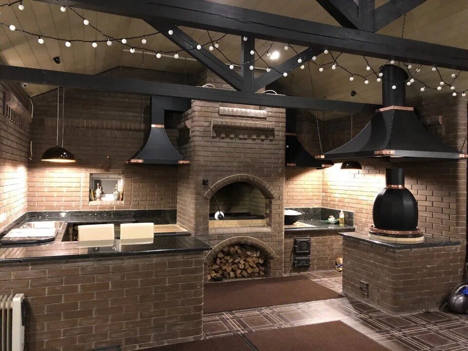Кухня с барбекю мангалом фото проекты Строим престижные барбекю комплексы