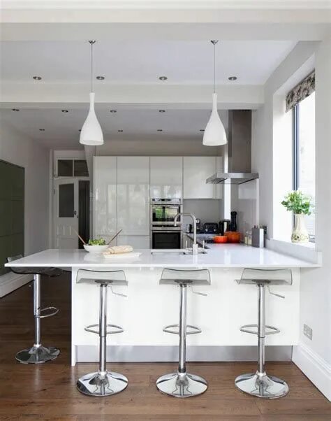 Кухня с барным столом дизайн фото Kitchen Island Bar Ideas, Kitchen Bar Ideas Small Kitchens, Open Kitchen Bar Ide