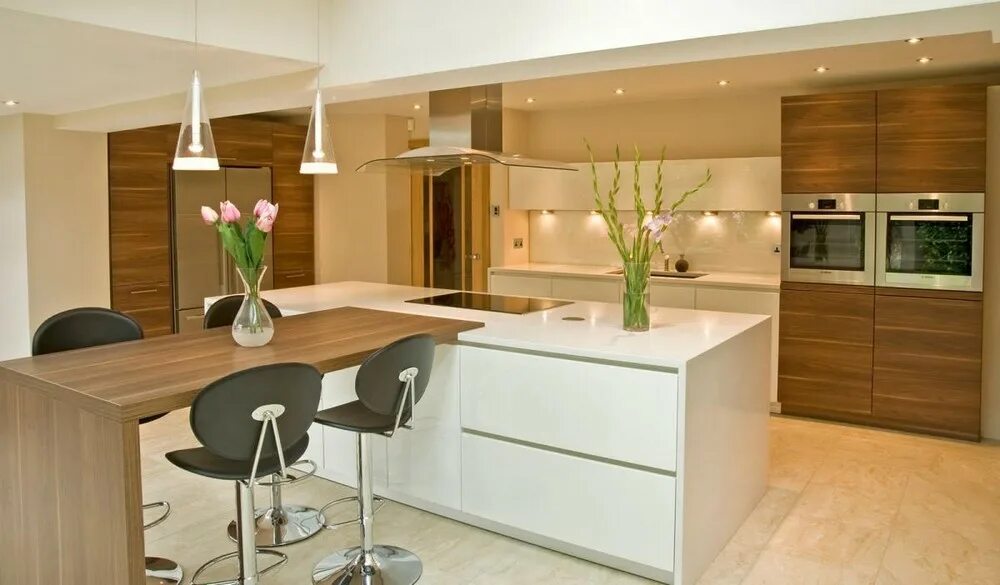 Кухня с барным столом дизайн фото Кухня Селена на заказ по индивидуальным размерам ◊ Kuhni-White