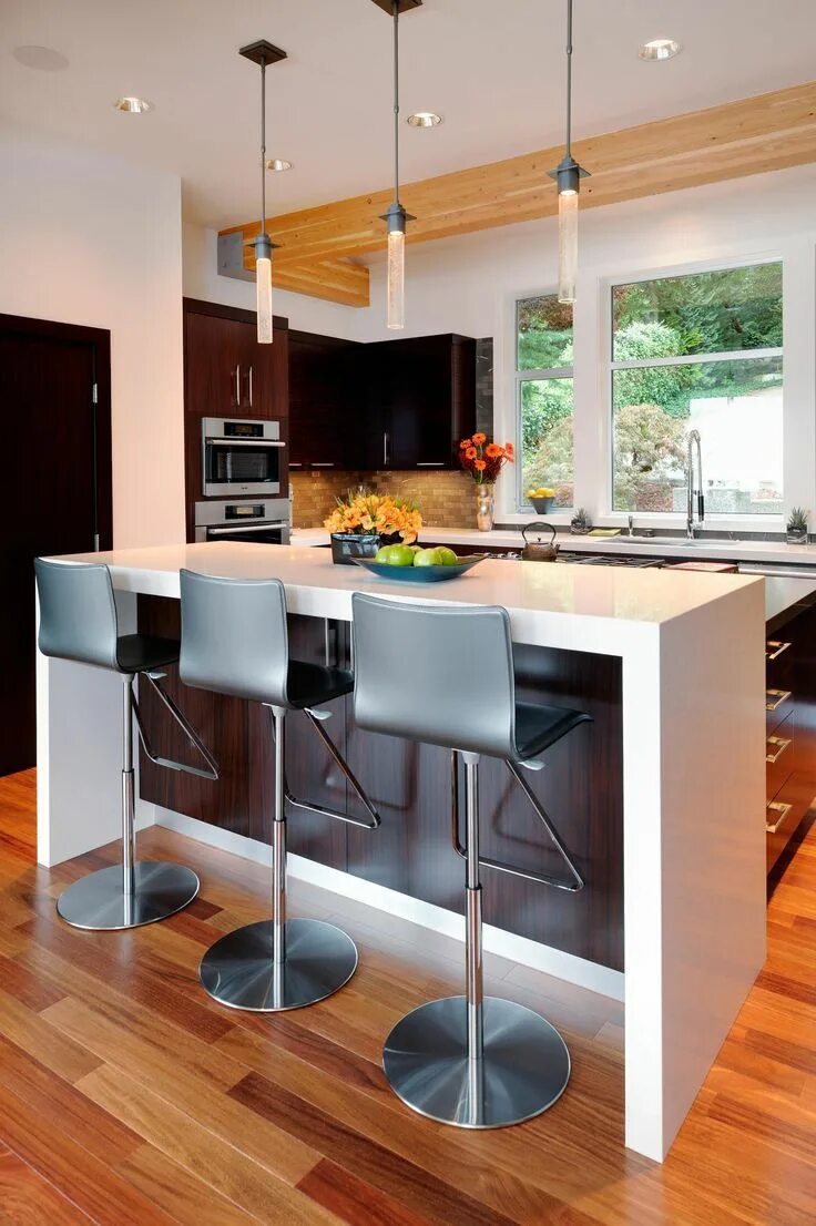 Кухня с барным столом дизайн фото 95 Decorating Ideas For Design Home - Nosebagni Keuken interieur, Moderne keuken
