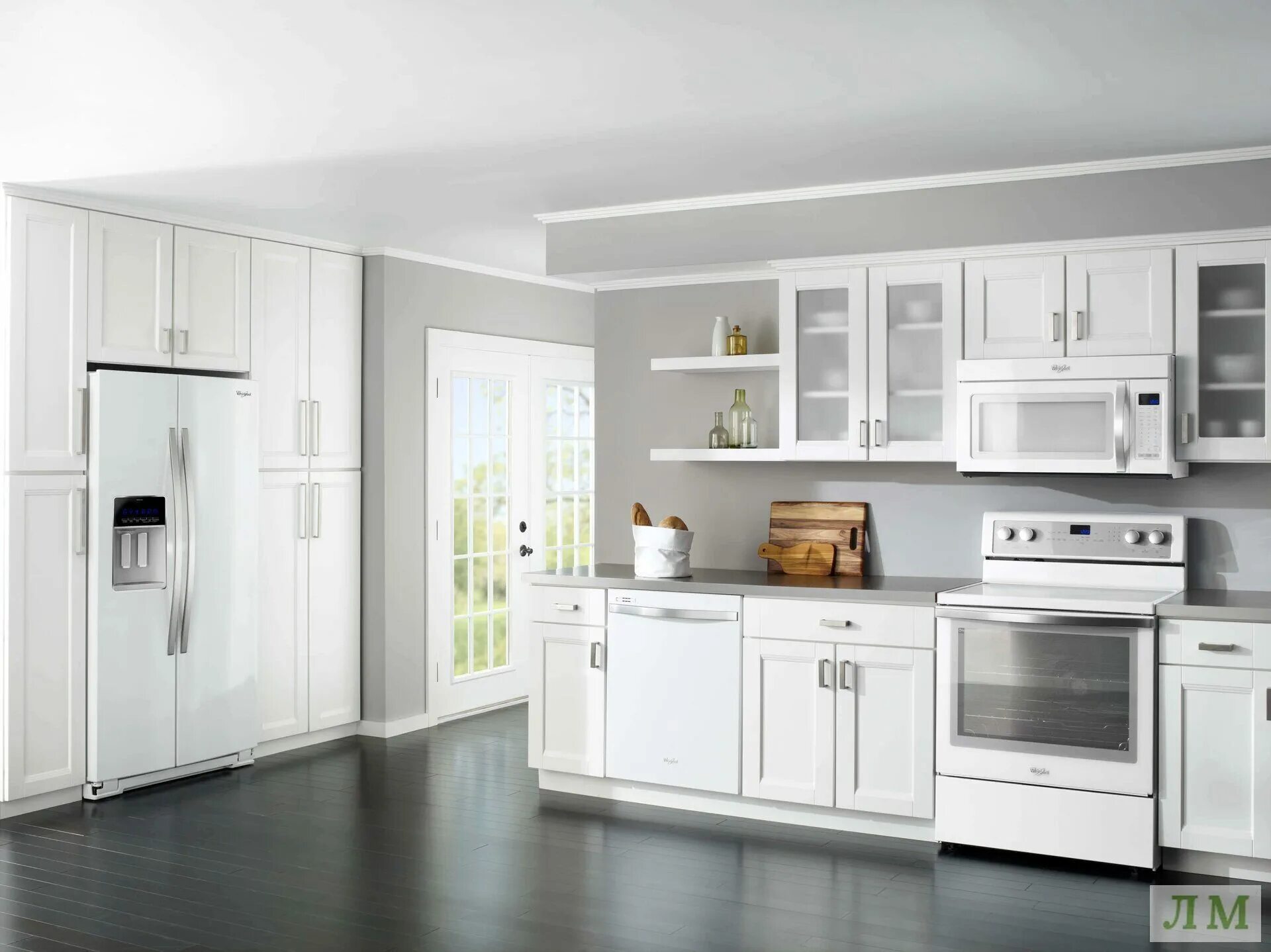 Кухня с белой техникой в интерьере фото Купить Кухня Фрима в интернет-магазине с доставкой по низкой цене. В большом кат