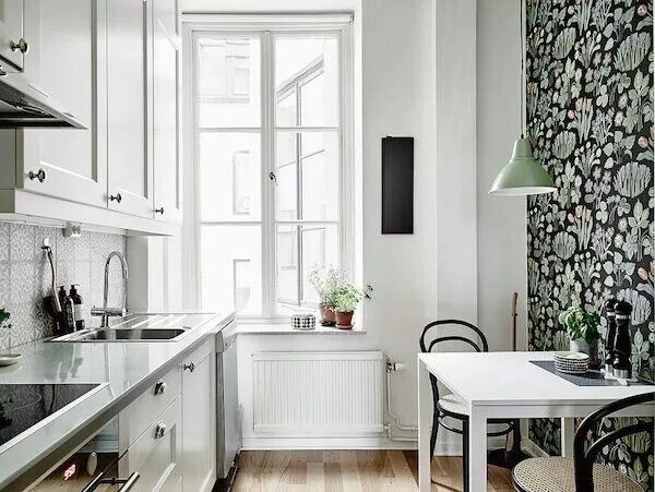 Кухня с белыми обоями фото дизайн Pin på Kitchen / Dinning room Skandinaviskt kök, Köksdesign, Litet kök