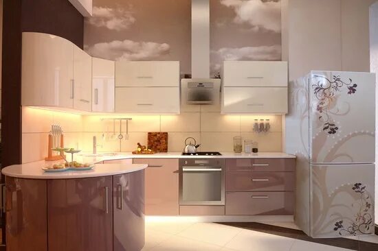 Кухня с бежевым холодильником дизайн фото Épinglé sur home details