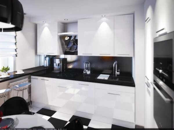 Кухня с черной столешницей фото Decor Plus - Каталог мебели с ценами