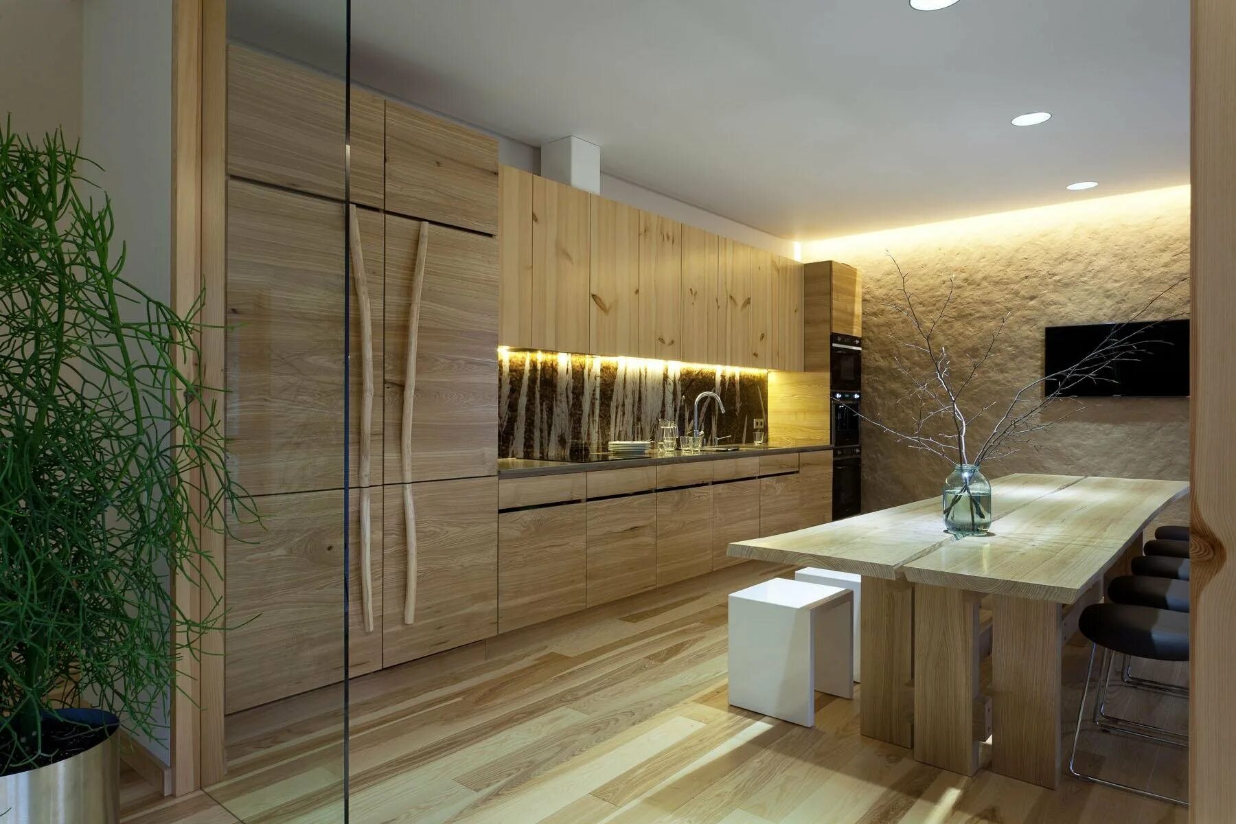 Кухня с деревом в интерьере Самые популярные стили кухни