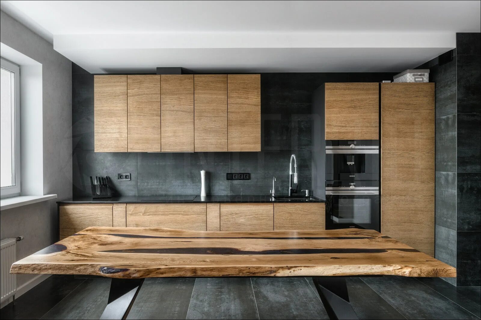 Кухня с деревом в интерьере Кухня под дерево: 35 реальных фото и идей дизайна