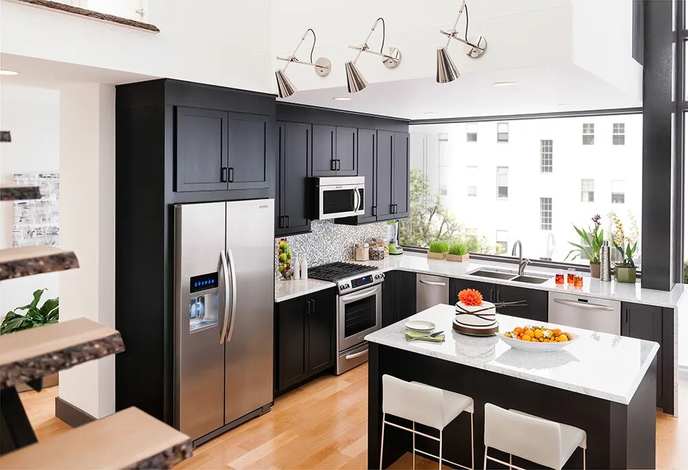 Кухня с двумя дверьми планировка "The Loft" :: Behance