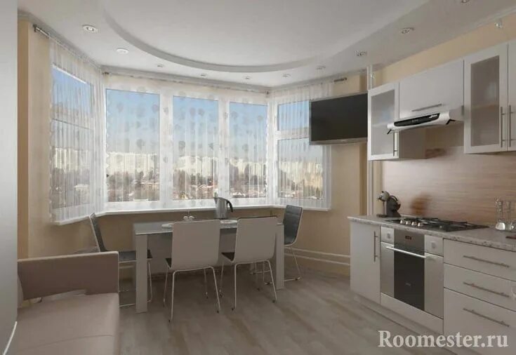 Кухня с эркером дизайн Светлая кухня с эркером in 2024 Home interior design, Home, House interior