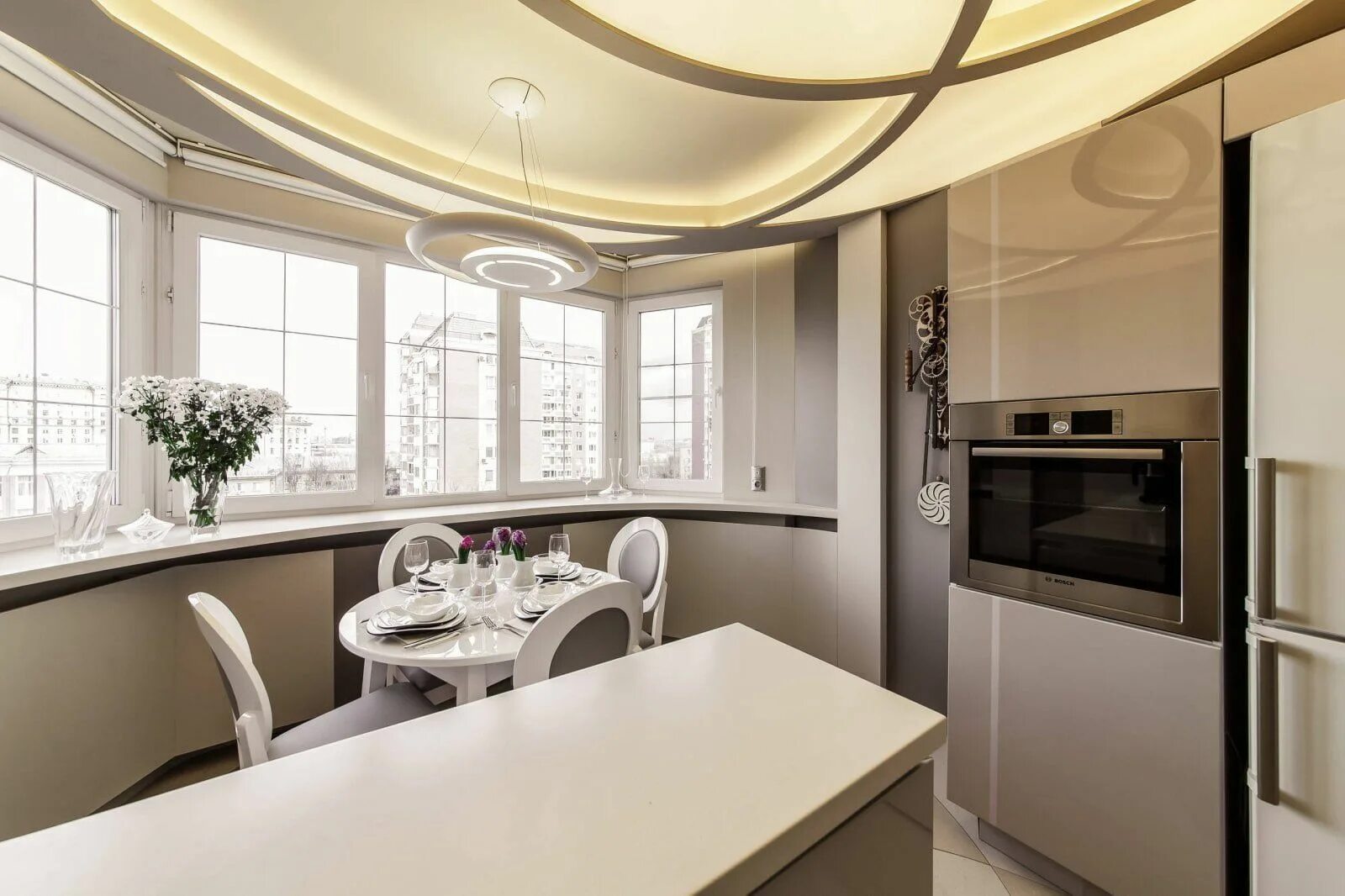 Кухня с эркером дизайн интерьера Пин на доске Кухня