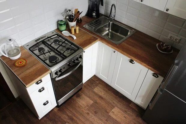 Кухня с газовой плитой дизайн фото "Моя кухня": в скандинавском стиле Дизайн небольшой кухни, Кухня, Кухня в дереве