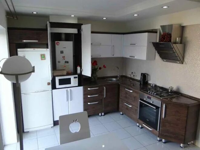 Кухня с газовым котлом планировка Дизайн кухни с газовой колонкой: как сэкономить пространство