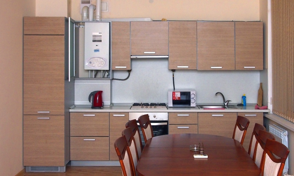 Кухня с газовым котлом планировка Перенос газового котла в квартире HeatProf.ru