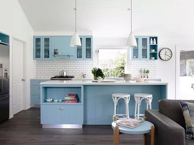 Кухня с голубыми стенами интерьер Blairgowrie by Austin Design Associates HomeAdore Best kitchen colors, Kitchen i