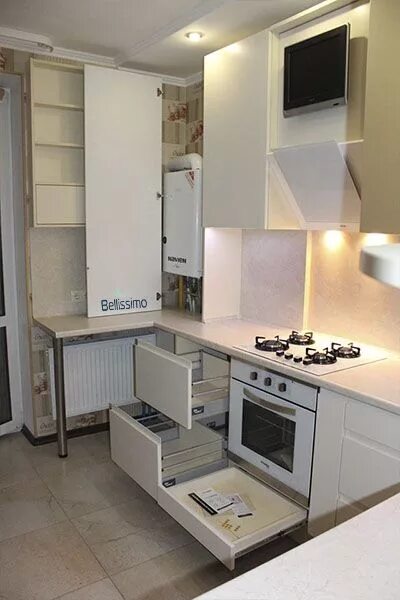 Кухня с индивидуальным отоплением дизайн фото Работы Небольшие кухни, Планы кухни, Интерьер кухни