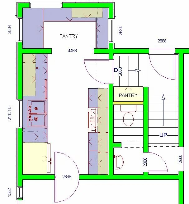 Кухня с кладовкой планировка Pantry specs Design rules, Pantry design, Built in pantry