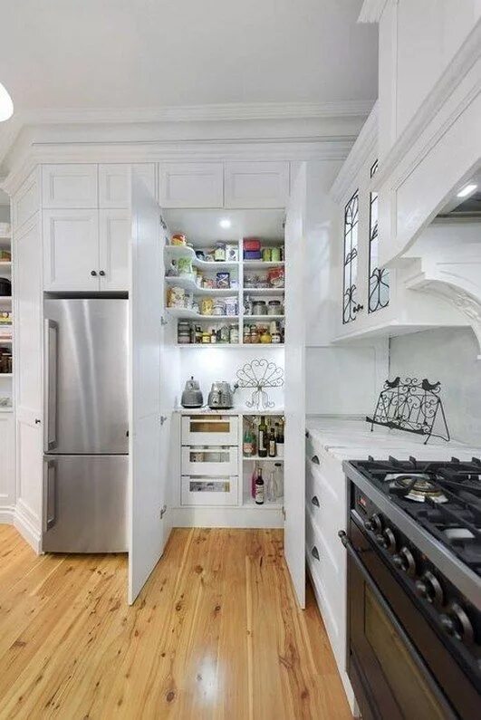 Кухня с кладовой в частном доме планировка 48 gorgeous corner cabinet storage ideas for your kitchen 17 ⋆ frequence3.org Ki