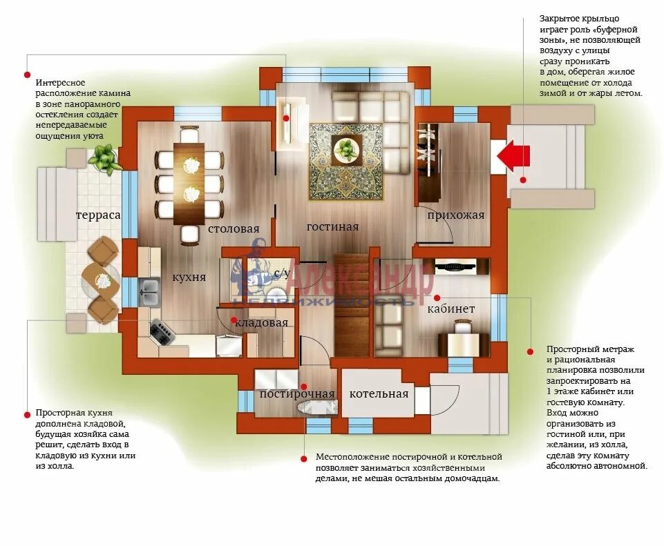 Кухня с кладовой в частном доме планировка Купить Загородный дом 150 кв.м с участком 6 сот. в Всеволожский район Ленинградс