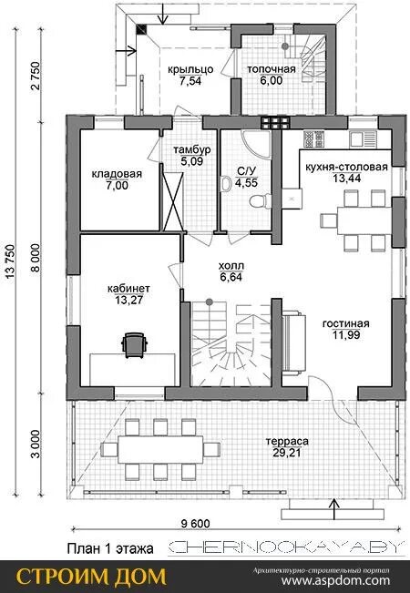 Кухня с кладовой в частном доме планировка Юрий Половинкин 2024 ВКонтакте
