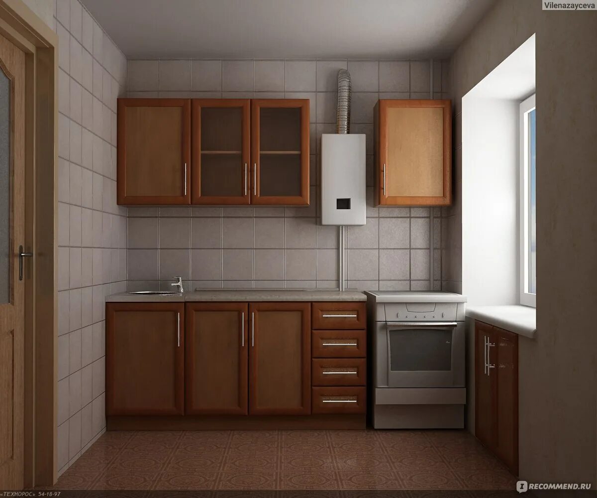 Кухня с колонкой дизайн современный Удачная мебель для дома и дачи, Муром - "Отличный кухонный гарнитур хорошего кач