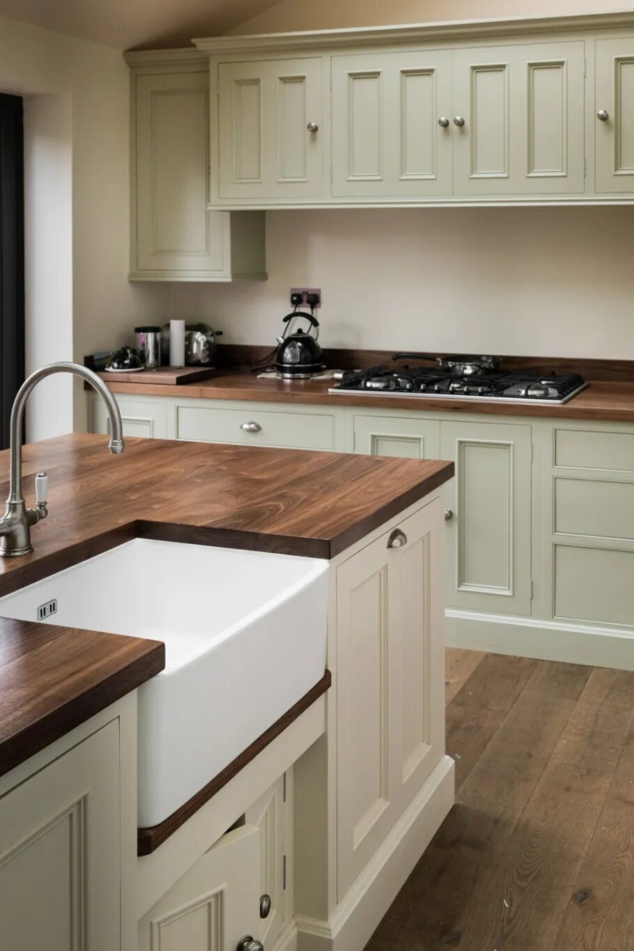 Кухня с коричневой столешницей фото Кухни с коричневой столешницей (82 фото) - красивые картинки и HD фото