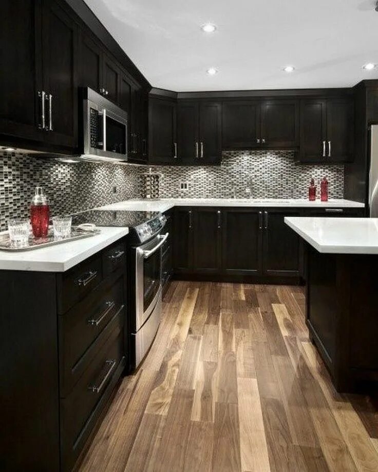 Кухня с коричневым полом фото 40+ SMART MODERN KITCHEN CABINET DESIGNS YOU NEED TO SEE Kitchen cabinet design,