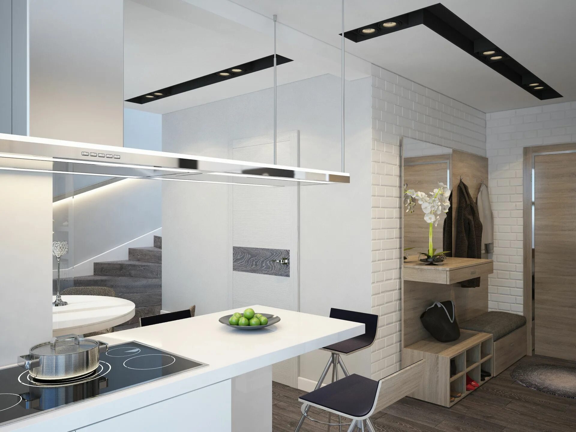 Кухня с коридором дизайн фото Дизайн - проекты "под ключ" Дизайн, Дизайн интерьера, Интерьер