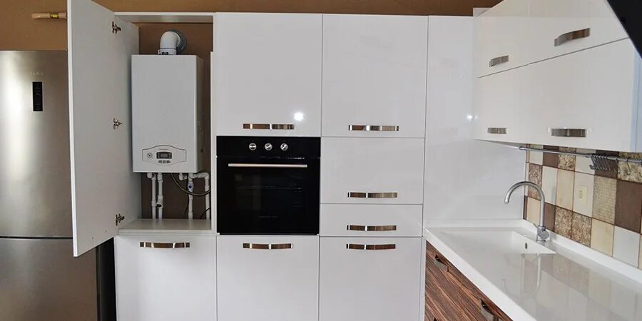 Кухня с котлом отопления дизайн Установка электрического котла в Казани по доступной цене