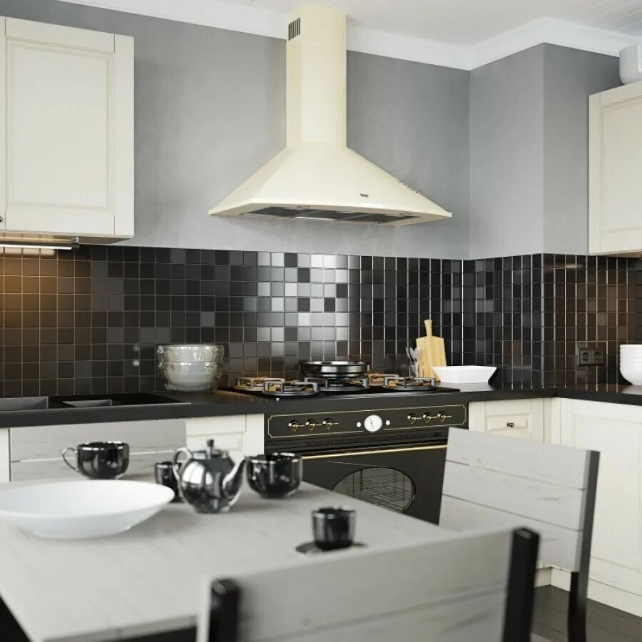 Кухня с купольной вытяжкой фото в интерьере Вытяжка ZorG Technology Bora 750 90 M Beige, купить в Москве, цены в интернет-ма