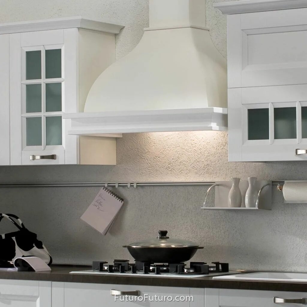 Кухня с купольной вытяжкой фото в интерьере Futuro Futuro 36" Massachusetts Wall Range Hood Range hood, Wall mount range hoo