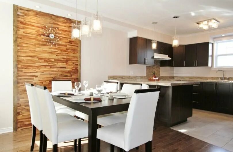 Кухня с ламинатом на стене фото дизайн Как обустроить обеденную зону: 5 простых идей Дом и семья Дзен