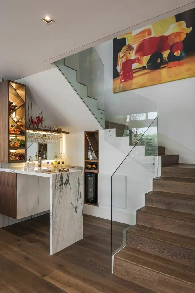 Кухня с лестницей интерьер Departamento polanco i, maad arquitectura y diseño homify Diseño de escaleras in