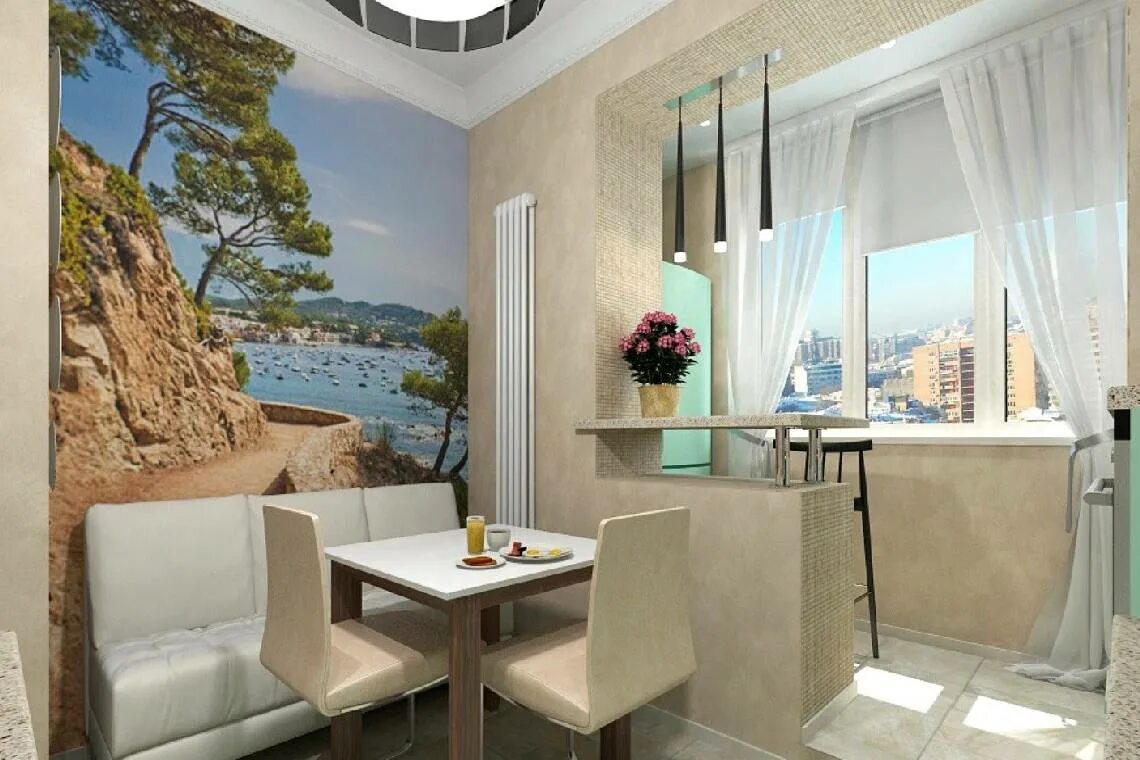 Кухня с лоджией дизайн интерьер фото Кухня с диваном: 150 фото в интерьере, дизайн, угловые вариантыКухня с диваном: 