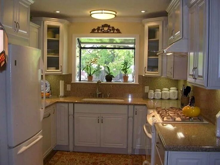 Кухня с маленьким окном фото 58+ Inspiring Small Kitchen Remodel Kitchen remodel layout, Kitchen remodel smal