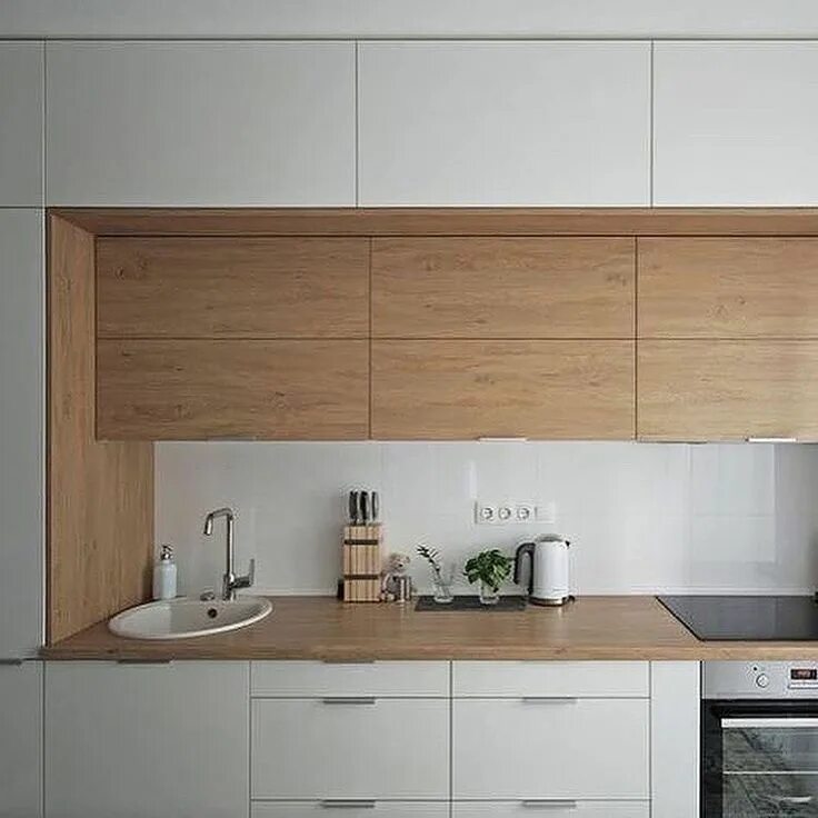 Кухня с маленькими верхними шкафами фото КУХНИ НА ЗАКАЗ * МОСКВА * МО в Instagram: "Подборка кухонь с модными сейчас выст