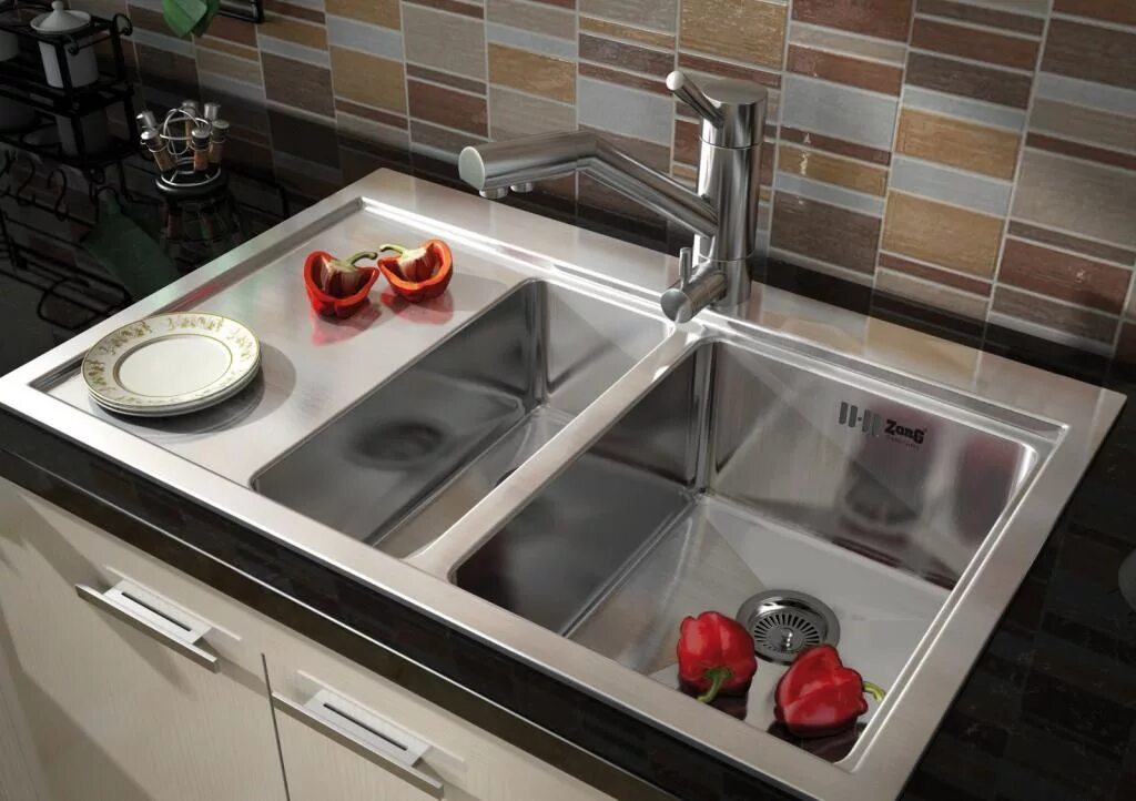 Кухня с маленькой мойкой фото Мойки нержавеющая сталь с гарантией от производителя и бесплатной доставкой в Мо