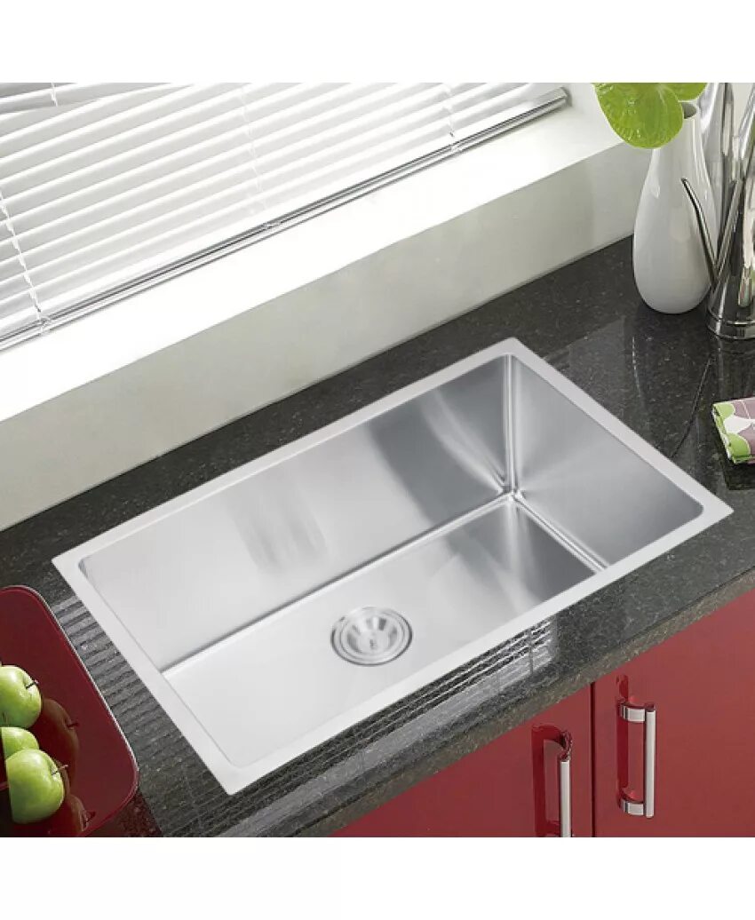 Кухня с маленькой мойкой фото Мойка для кухни из нержавеющей стали Seaman Eco Marino SME-700 купить в интернет